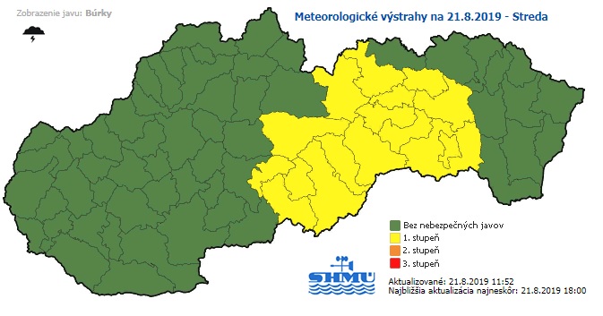 карта-словакия-погода