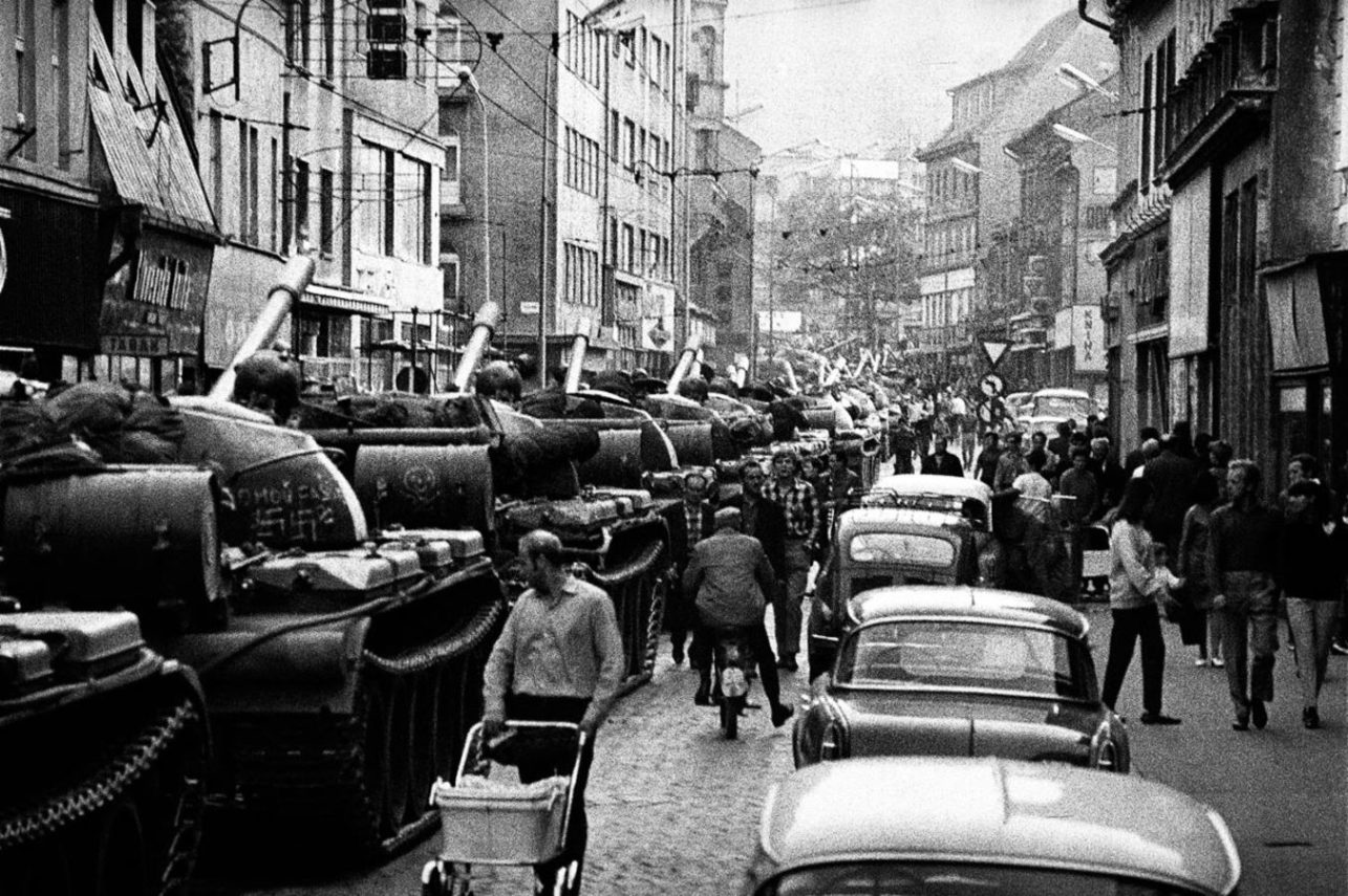 Центр Братиславы, 21 августа 1968 года. Фото Ладислава Белика