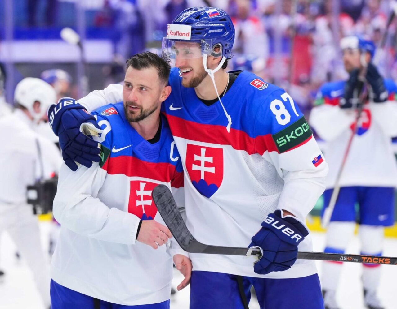 Сборная Словакии на чемпионате мира 2024 года. Фото IIHF