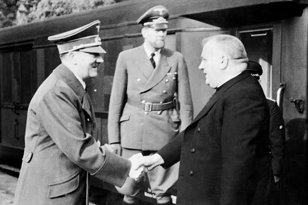 Встреча Гитлера и Йозефа Тисо. Фото Wikimedia