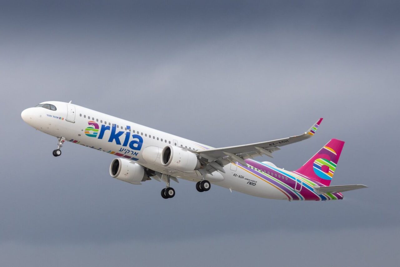 Самолёт авиакомпании Arkia Israeli Airlines