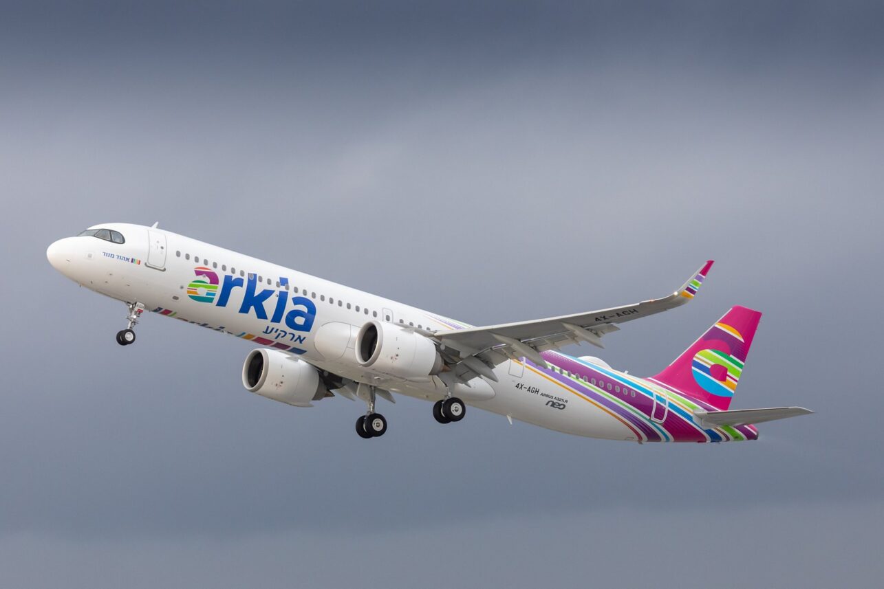 Самолёт авиакомпании Arkia Israeli Airlines