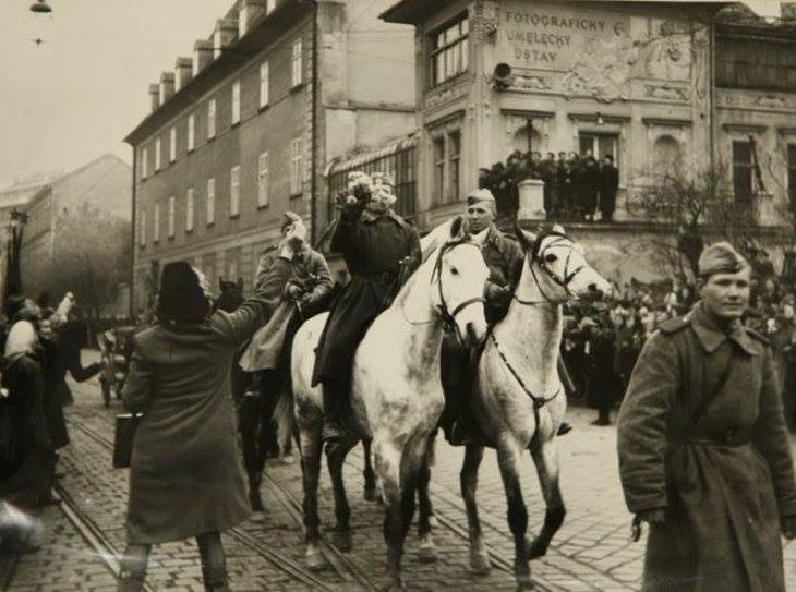 Освобождённая Братислава в апреле 1945 года. Фото Vojenské múzeum