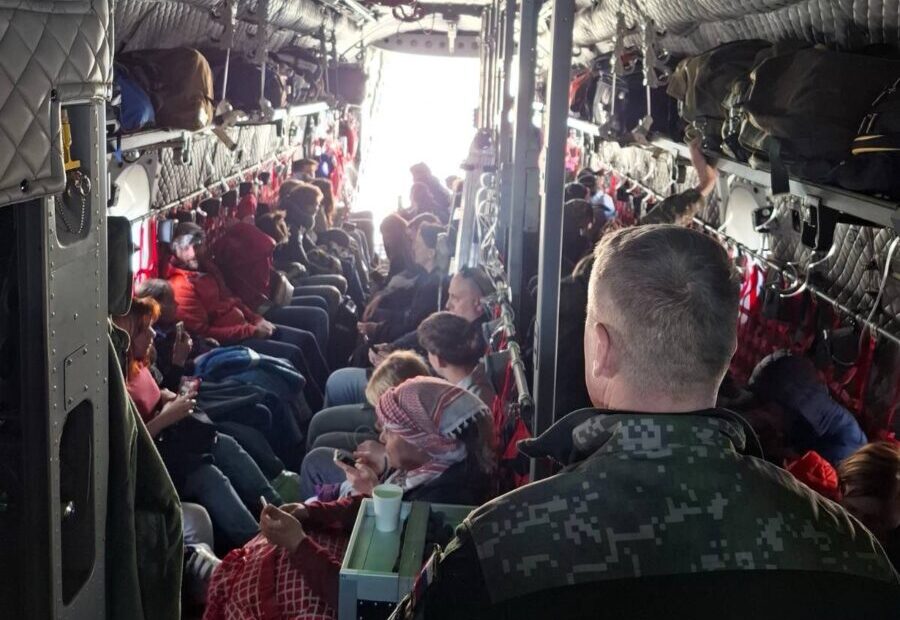 Военный самолёт самолёт Spartan C-27J перед вылетом из Аммана 3 марта 2026 года. Фото министерства обороны Словакии