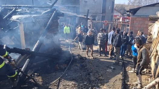 Последствия пожара в городе Липани 10 марта 2026 года. Фото Hasičský a záchranný zbor