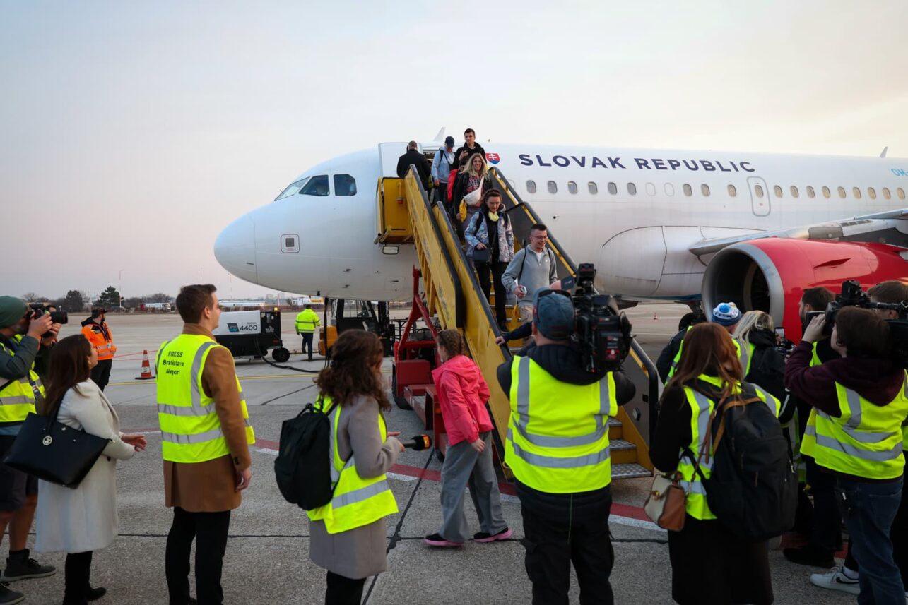 Эвакуационный рейс из Омана, организованный властями Словакии. Фото министерства иностранных дел Словакии