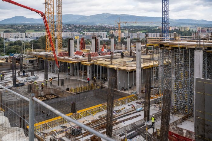 Строительство нового военного госпиталя в Прешове. Фото Prešov24