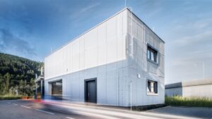 Автомойка в Жилине, построенная с использованием 3D-печати. Фото: HSF System