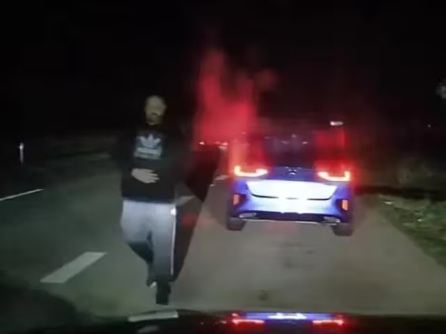 Один из предполагаемых мошенников, выдающих себя за полицейских на дорогах в восточной Словакии